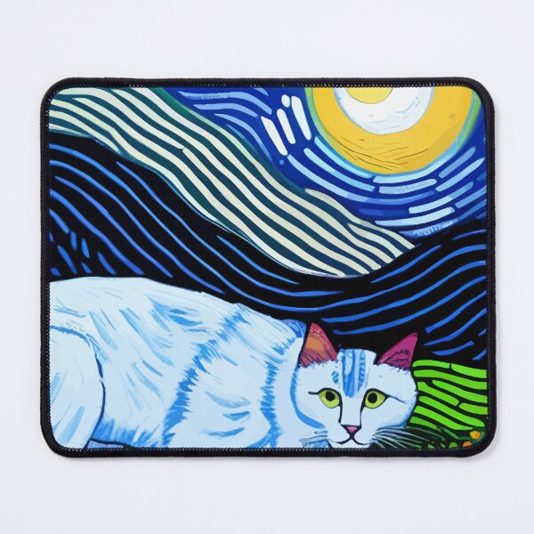 Item preview, Cat Under The Starry Night designed and sold by ArtisticAllure1.