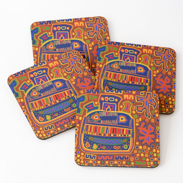 Item preview, Tribal Shaman Dream Scream Mola designed and sold by Esprit-Mystique.
