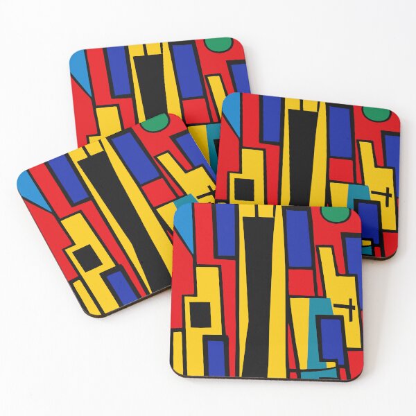 Item preview, Cute Little Dress, Abstract cityscape in the style of Miro designed and sold by i-cottagedesign.