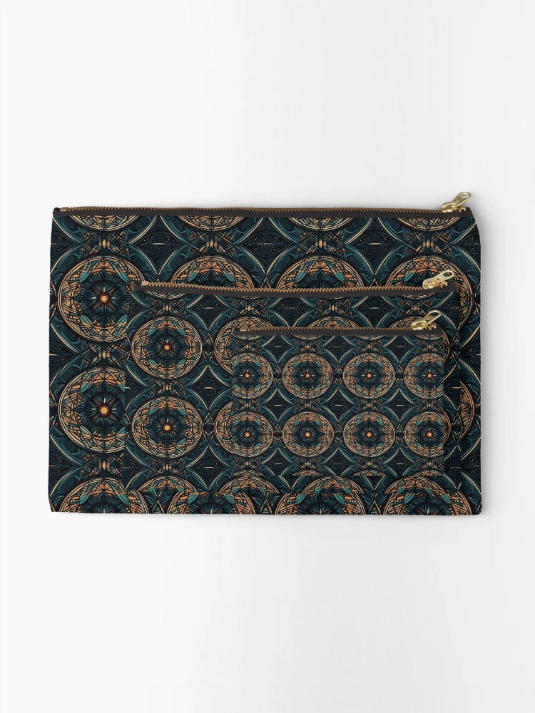 Thumbnail 2 of 4, Zipper Pouch, Linked Rings designed and sold by CreateTime.