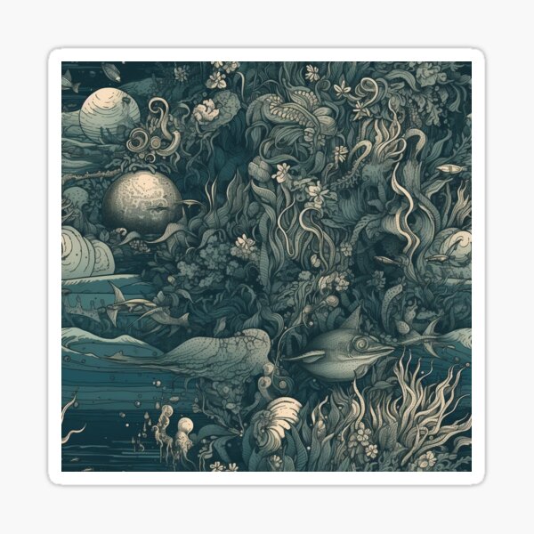 Item preview, abstract undersea pattern designed and sold by technotaku.