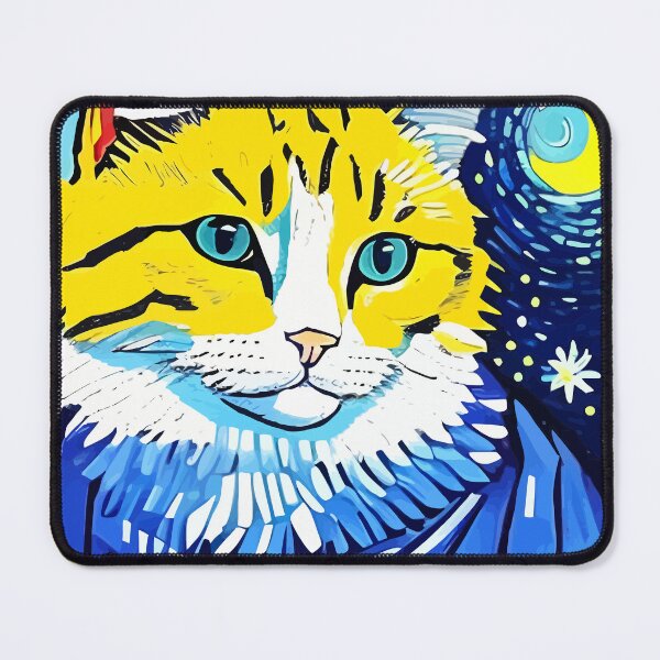 Item preview, Cat Under The Starry Night designed and sold by ArtisticAllure1.
