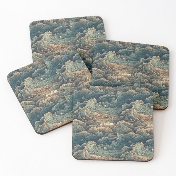 Item preview, abstract ocean  designed and sold by technotaku.