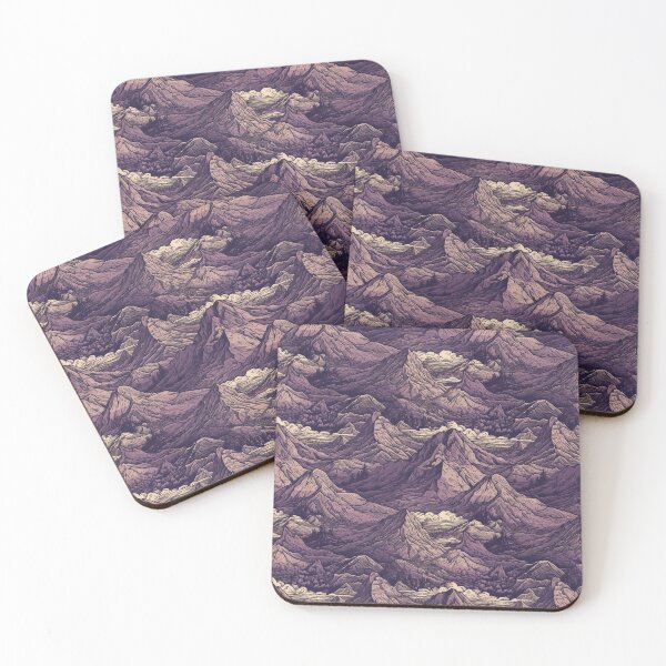 Item preview, infinite purple mountains  designed and sold by technotaku.