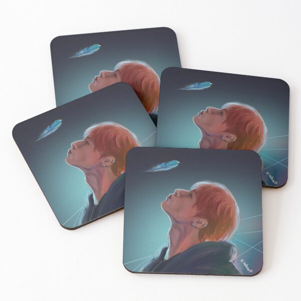 Item preview, Blue Feather Wooyoung designed and sold by izzlezart.