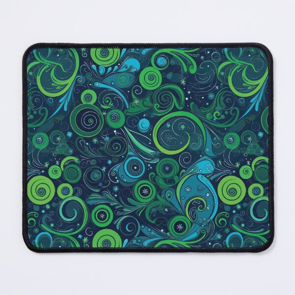 Item preview, Blue and Green Magical Swirls designed and sold by DaniGirls.