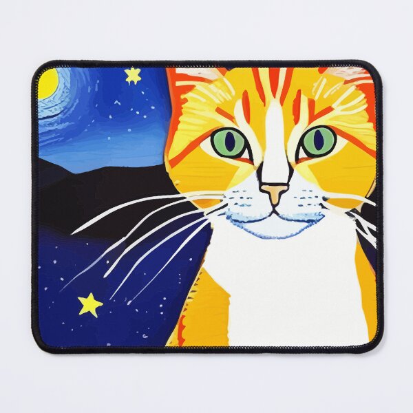 Item preview, Artistic Cat Under The Starry Night designed and sold by ArtisticAllure1.