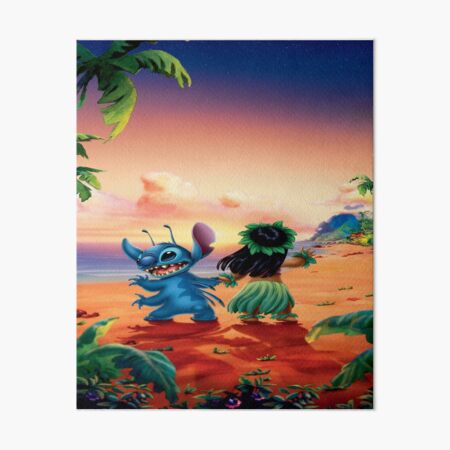 Vista previa del artículo con la obra «Lilo y Stitch», diseñado y vendido por trinkleintelle.