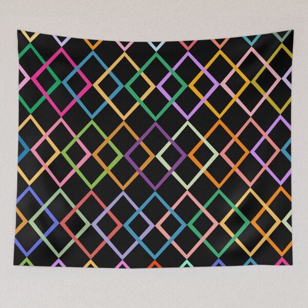 Item preview, Colorful Diamond Pattern  designed and sold by Thalia Roman.
