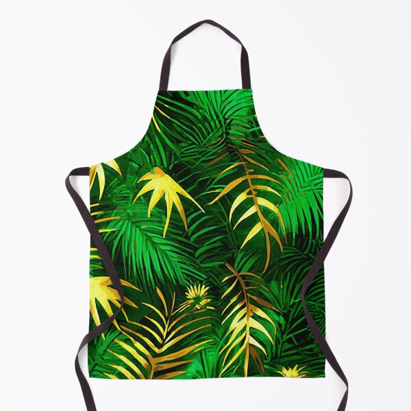Item preview, Green and golden palm leaves designed and sold by Nikoleta Vukovic.