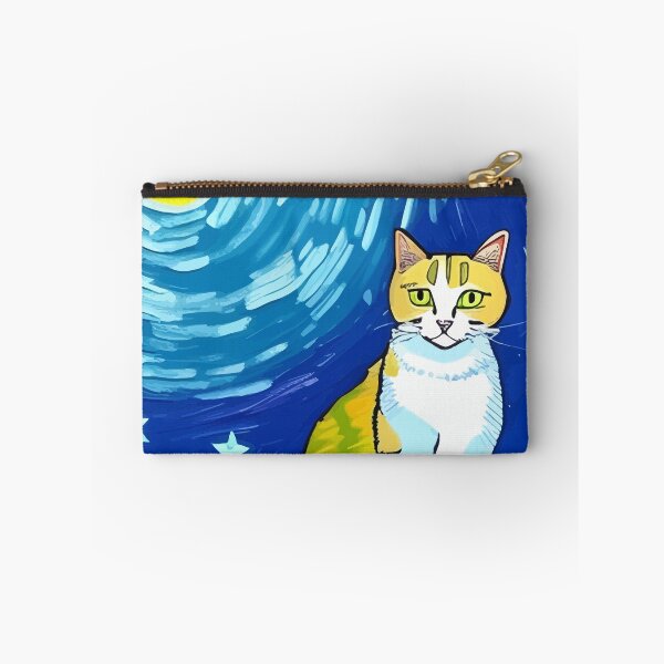 Item preview, Artistic Cat Under The Starry Night designed and sold by ArtisticAllure1.