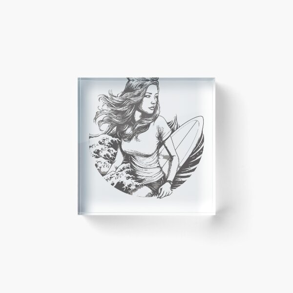 Item preview, Chica surfista designed and sold by Dimokaya Clothing Co..