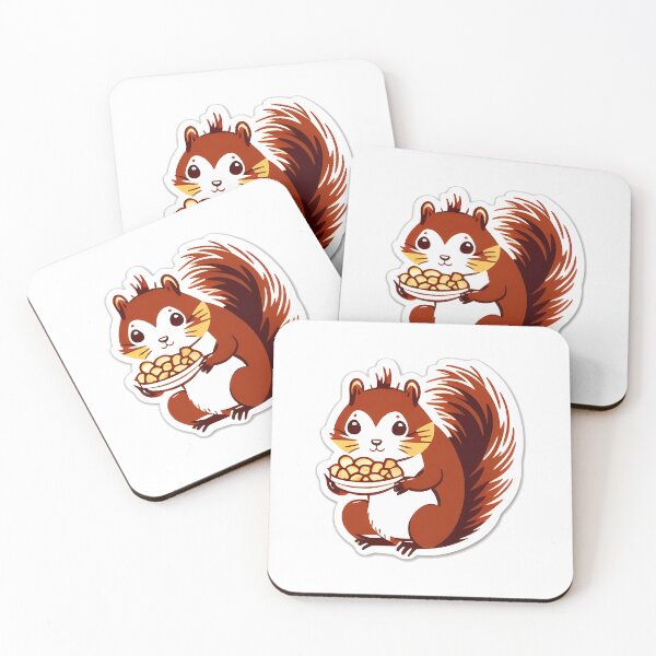 Item preview, Happy Squirrel Eating Peanuts designed and sold by DeepSeeAI.