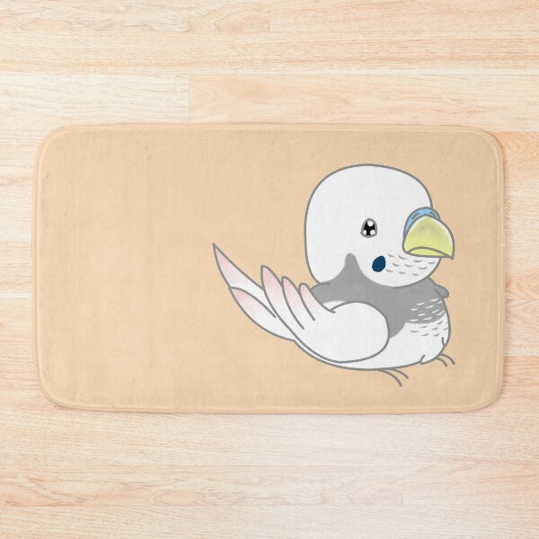 Item preview, Fun, Cute and Chubby White Budgie Bird designed and sold by DynieKid.