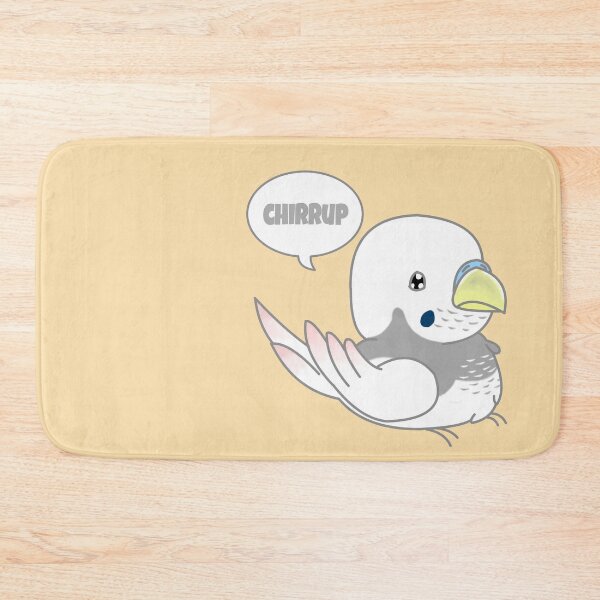 Item preview, Fun, Cute and Chubby White Budgie Bird designed and sold by DynieKid.