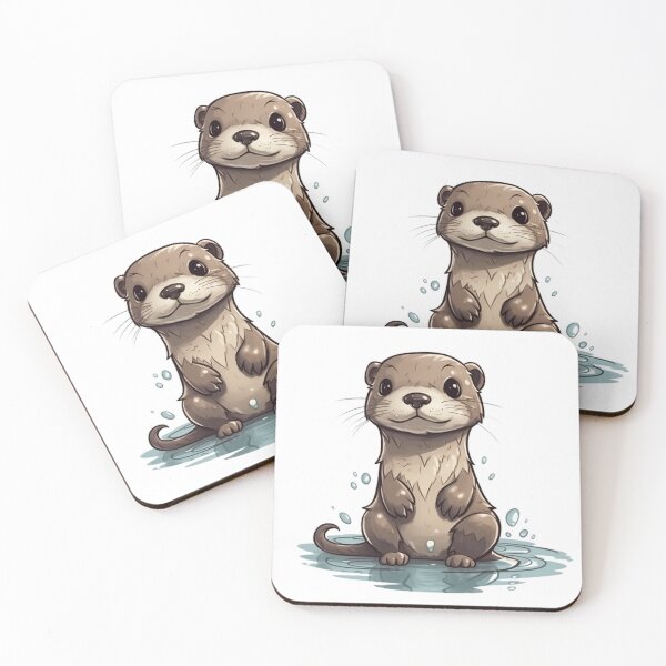 Item preview, Otterlicious: A Cartoon Otter's Aquatic Antics! designed and sold by Designs-By-Geli.