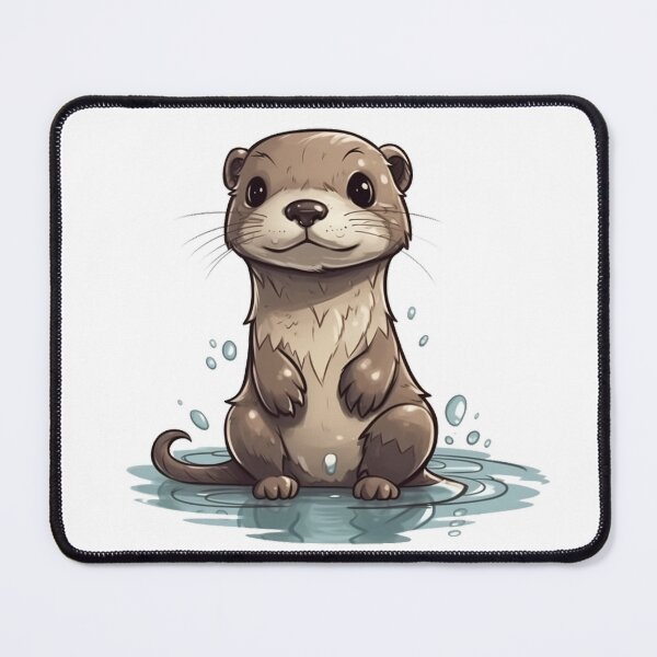 Item preview, Otterlicious: A Cartoon Otter's Aquatic Antics! designed and sold by Designs-By-Geli.