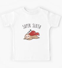 Super-Faultier Superfaul Kinder T-Shirt