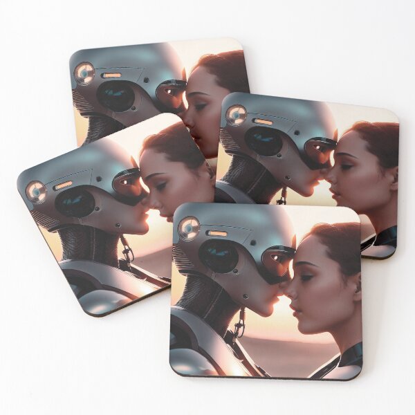 Item preview, Robot Love Story - A Forbidden Tale designed and sold by The AI Art Gallery.