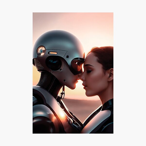 Item preview, Robot Love Story - A Forbidden Tale designed and sold by The AI Art Gallery.