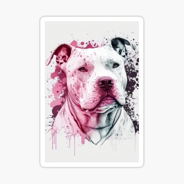 Red Nose Pitbull Stickers for Sale