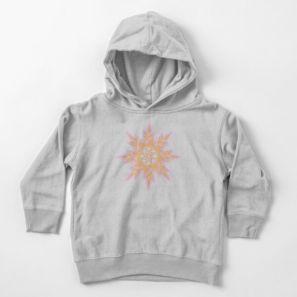 Gold Abstract Delicate Star on Indigo Toddler Pullover Hoodie