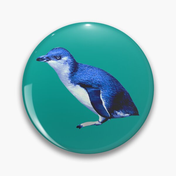 Item preview, SBP Little Blue Penguin (Teal #03A096 background)  designed and sold by SBPenguins.