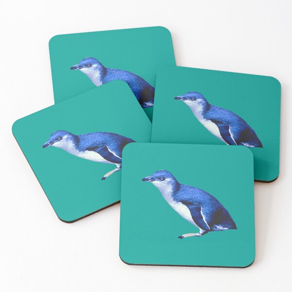 Item preview, SBP Little Blue Penguin (Teal #03A096 background)  designed and sold by SBPenguins.