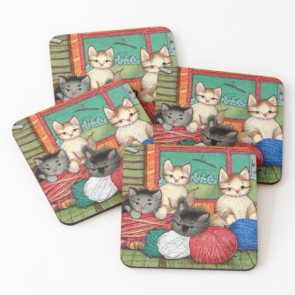 Item preview, Displeased Kittens With Yarn  designed and sold by jessie1817.