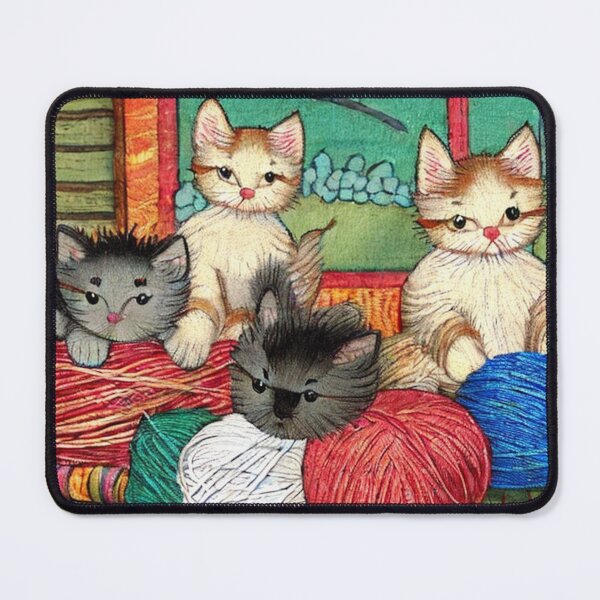Item preview, Displeased Kittens With Yarn designed and sold by jessie1817.