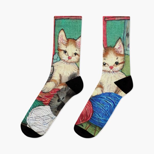 Item preview, Displeased Kittens With Yarn  designed and sold by jessie1817.