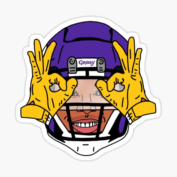 Justin Jefferson Griddy Sticker For Sale By Sportyfan Redbubble