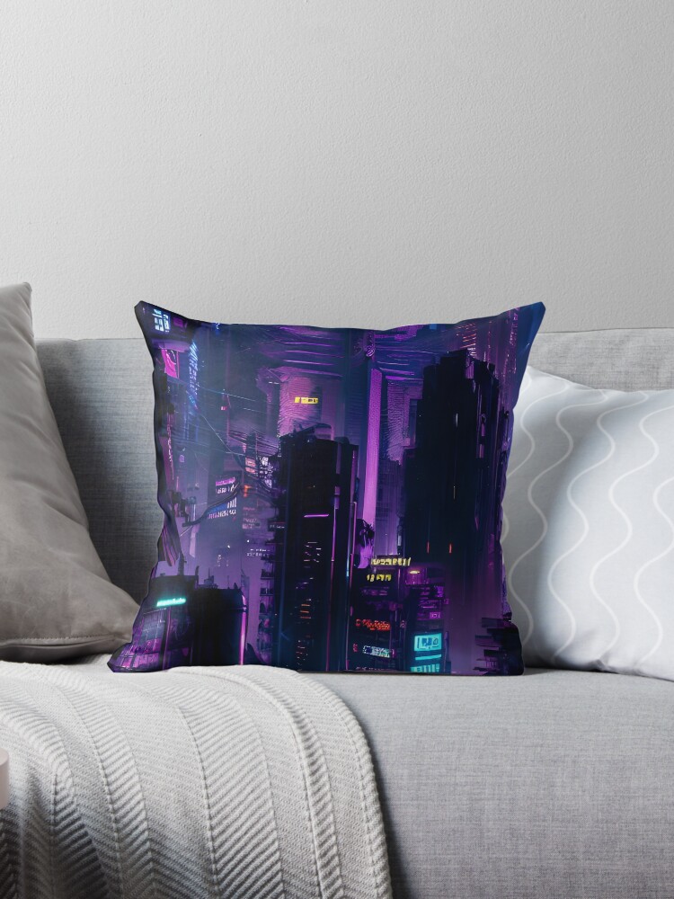 Dark best sale purple pillows