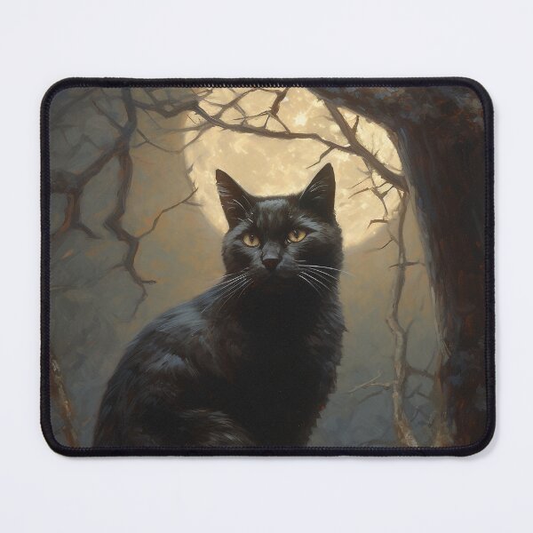 Item preview, Black Cat of the Moon designed and sold by Brush-Blueprint.