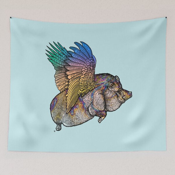 Item preview, Icarus Pig designed and sold by FreyStrandDraws.