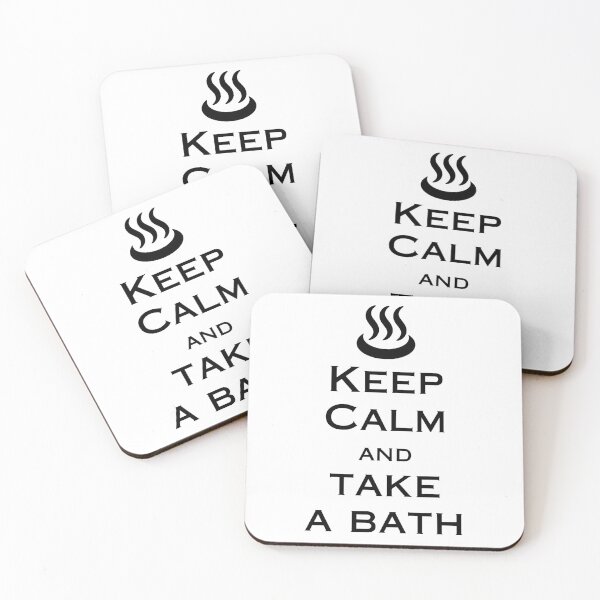 Item preview, Keep Calm And Take A Bath with Japanese Onsen Mark designed and sold by katzteeshop.