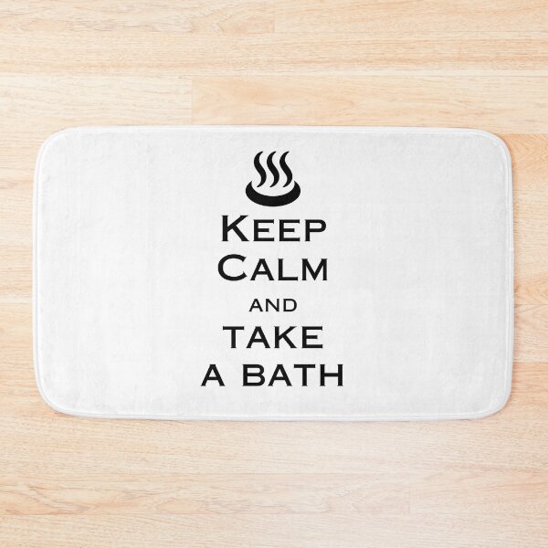 Item preview, Keep Calm And Take A Bath with Japanese Onsen Mark designed and sold by katzteeshop.