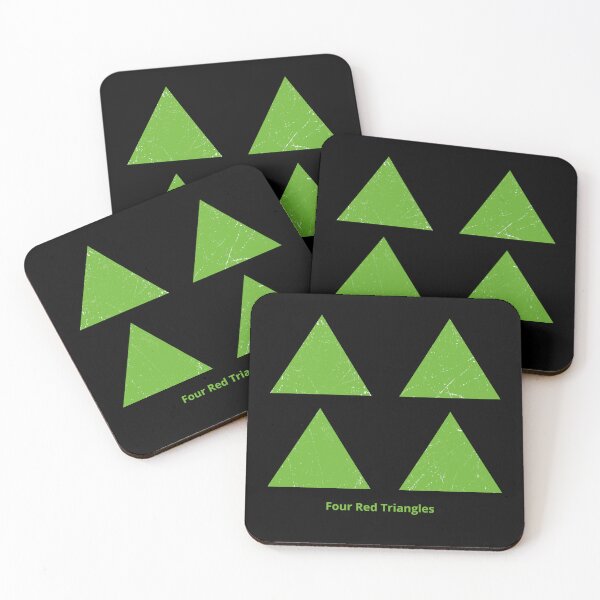 Item preview, Four Green Triangles designed and sold by Symbologee.