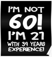 60th birthday posters redbubble