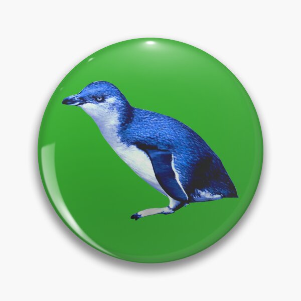 Artikelvorschau, SBP Little Blue Penguin (Bright Green #35B02C background)  entworfen und verkauft von SBPenguins.