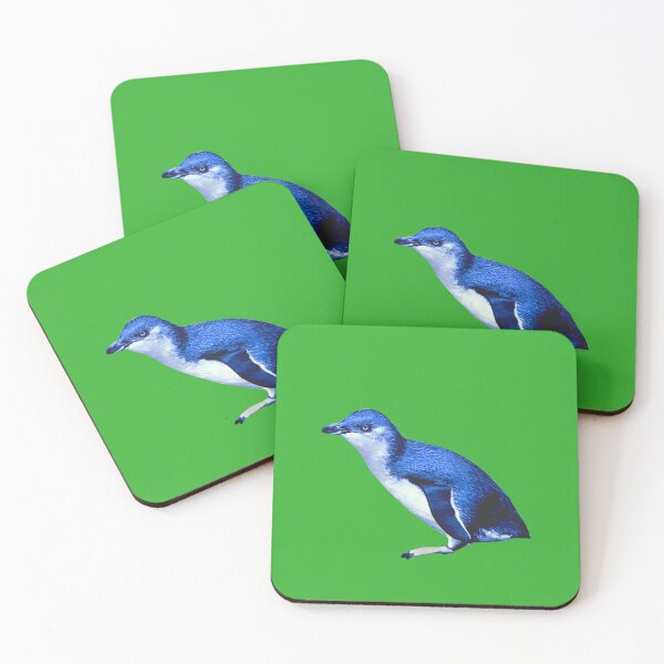 Artikelvorschau, SBP Little Blue Penguin (Bright Green #35B02C background) entworfen und verkauft von SBPenguins.