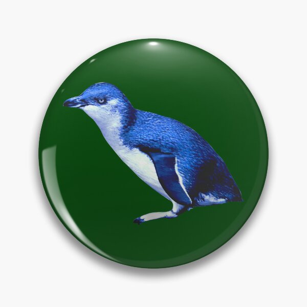 Item preview, SBP Little Blue Penguin (Dark Green #014606 background)  designed and sold by SBPenguins.