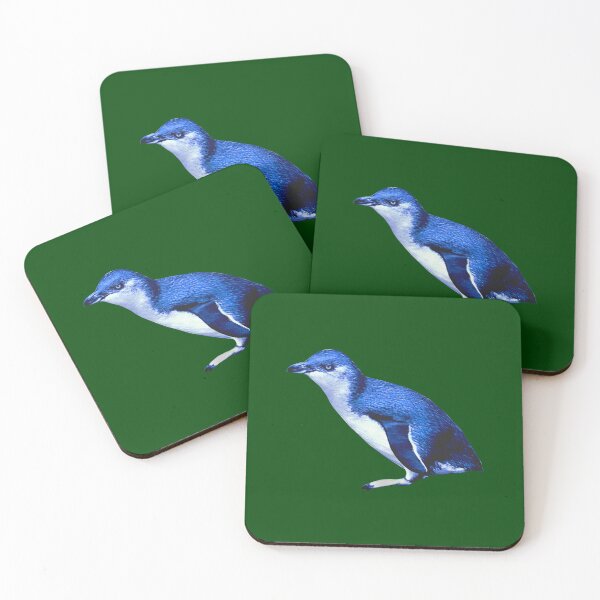 Artikelvorschau, SBP Little Blue Penguin (Dark Green #014606 background) entworfen und verkauft von SBPenguins.