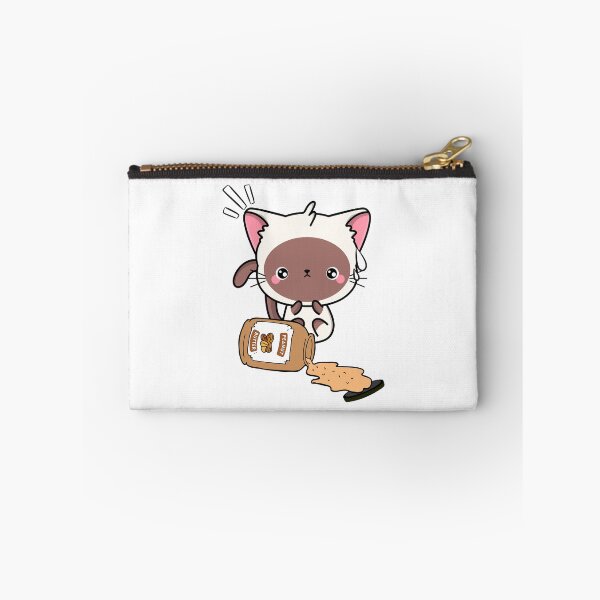 Item preview, Cute White Cat spilled a jar of peanut butter designed and sold by Pet Station.