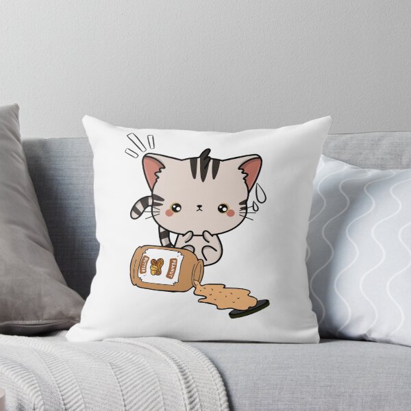 Item preview, Cute Tabby Cat spilled a jar of peanut butter designed and sold by Pet Station.