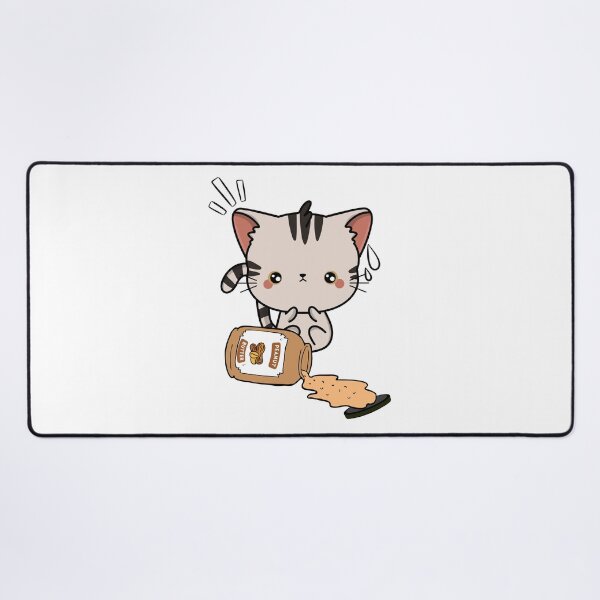 Item preview, Cute Tabby Cat spilled a jar of peanut butter designed and sold by Pet Station.