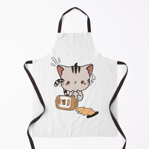 Item preview, Cute Tabby Cat spilled a jar of peanut butter designed and sold by Pet Station.