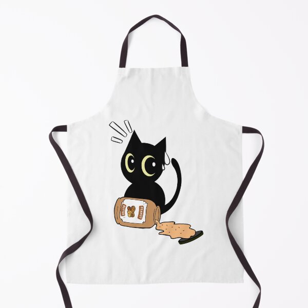 Item preview, Cute Black Cat spilled a jar of peanut butter designed and sold by Pet Station.