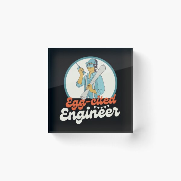Item preview, Funny Egg-cited Engineer, Happy Easter 2023 designed and sold by chetan786.