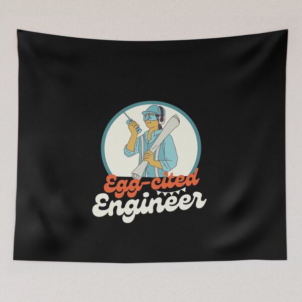 Item preview, Funny Egg-cited Engineer, Happy Easter 2023 designed and sold by chetan786.